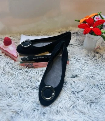 Stuart Weitzman, zapatos planos de ballet negros talla 8 para mujer Foto 1 de 4