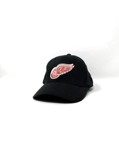 Y2K Team Nike Detroit Red Wings Hat Cap Adult Universal FlexFit Black NHL Hockey - Picture 1 of 12