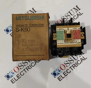 MITSUBISHI ELECTRIC S-K50 MAGNETIC CONTACTOR 50A VOLTAGE 110VAC FAST SHIPPING - Picture 1 of 10