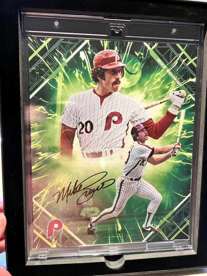 2025 Fanatics Emanate Mike Schmidt Auto Green /99 - Phillies HOF 8x10 - Image 1 of 4