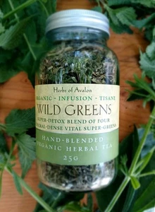 Wild Greens Super Detox Vitali-Tea Blend - Nettle, Cleavers, Dandelion, Plantain - Picture 1 of 8