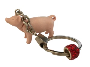 Playmobil Miniature Baby Pig Keychain - Animal Keyring - 129 - Picture 1 of 2