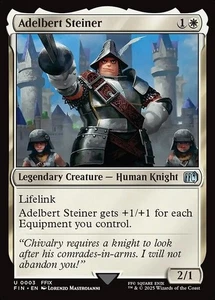MTG Final Fantasy 0003 Adelbert Steiner Legendary Creature Uncommon FOIL NM - Picture 1 of 1