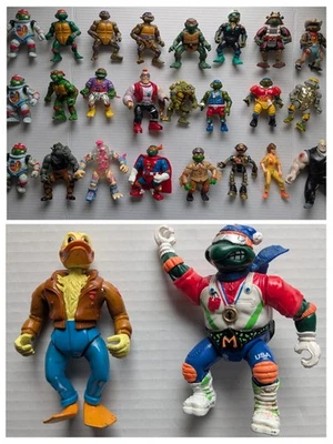 TMNT Teenage Mutant Ninja Turtles Vintage 26 Figure Lot Good Condition - Image 1 of 4