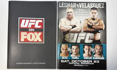 UFC Program UFC 121 Lesnar Vs Velasquez UFC On FOX Saturday November 12 Lot Of 2 - Image 1 of 4