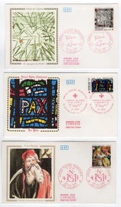 ein Set von 5 FDC Das französische Rote Kreuz 80er Jahre /L18 - Bild 1 von 2