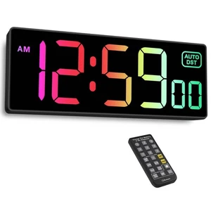 Digital Wall Clock with Remote Countdown Electrical Timer Seconds for Gym Liv... - Picture 1 of 7
