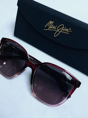 NEW Maui Jim SUNGLASSES GOOD FUN Raspberry Fade polarized MJ-861-09 CASE CLOTH - Image 1 of 4
