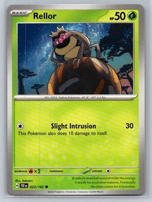 Rellor #023/162 SV05: Temporal Forces Common - Pokemon Cards G10 - Image 1 of 2