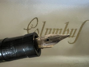 🔴 COLUMBUS Extra 96 penna stilografica stiloforo celluloide scrivania vintage - Imagen 1 de 14
