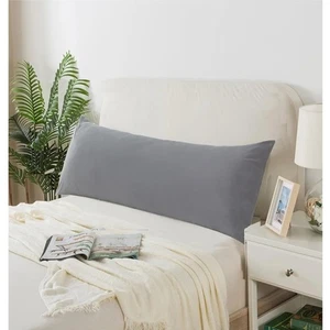 Body Pillow, Gray, Shredded Memory Foam 19"W x 50"L by CreTopWin - Picture 1 of 3
