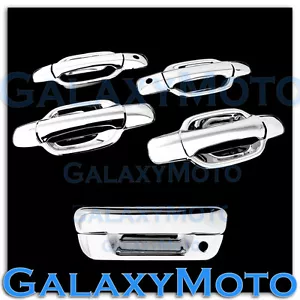 05-12 GMC Canyon Triple Chrome 4 Door Handle With Passenger KH+Tailgate Cover - Bild 1 von 1