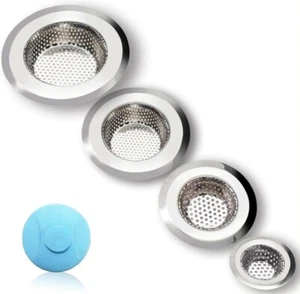 4 Pcs Hair Catcher Shower Drain Bathtub Drain Cover Sink Tub Drain Stopper New  - Picture 1 of 6