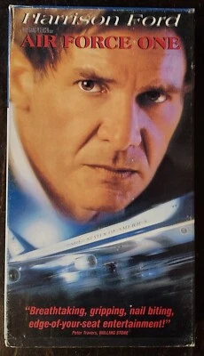 AIR FORCE ONE 1997 VHS Political Action Thriller Harrison Ford VG+ FREE SHIPPING Foto 1 de 4