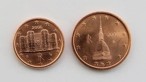 ITALIEN - SATZ bankfrisch Euro Cent 2006 - 1 Cent 2 Cent - Bild 1 von 2