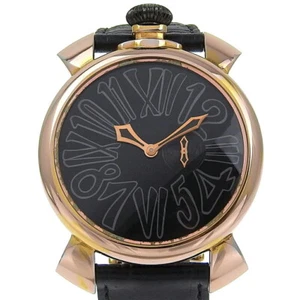 Gaga Milano Manuale 46 Vellfire Italian Small Second Men's From Japan w0410 - Picture 1 of 8