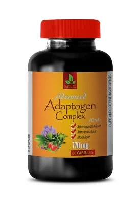 Fórmula de salud cerebral - COMPLEJO ADAPTÓGENO AVANZADO - albahaca sagrada ashwagandha 1B Foto 1 de 4