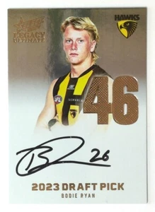 Body dorado Select Legacy Ultimate Draft Pick Signature 2024 Ryan Hawthorn 69/85 - Imagen 1 de 3