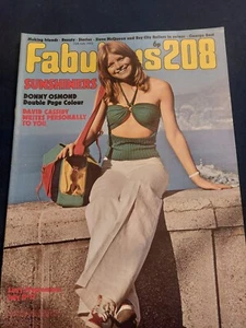 Vintage FABULOUS 208 Magazine 15 JULY 1972 Donny Osmond Poster David Cassidy 81 - Imagen 1 de 6