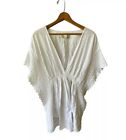 Seaspice Resort Wear Femmes L Beach Cover-Up Top Smock Taille Maille Blanc Crochet