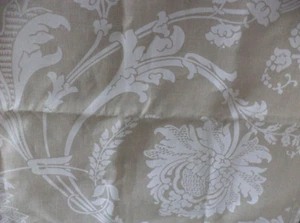 Brunschwig & Fils Upholstery Fabric Hand print " Upton " Damask Linen - New . - Picture 1 of 12