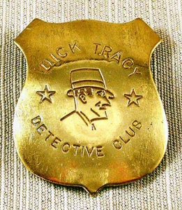 Dick Tracy Brass Badge - Picture 1 of 3