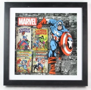 MARVEL CAPTAIN AMERICA in 3D Shadow Box - Picture 1 of 1