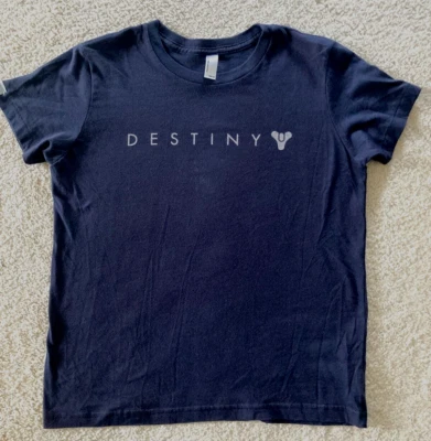 American Apparel Destiny Video Game Bungie Navy Blue T-Shirt Boys Size 12 - Image 1 of 4