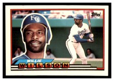 1989 Topps Big #136 WILLIE WILSON Kansas City Royals ~F9W