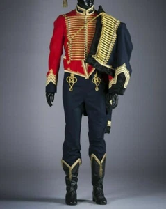 British Hussar Wool Uniform Only Red Jacket   Fast Ship - Picture 1 of 7