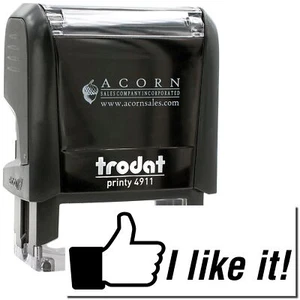Self-Inking I Like It, Teacher and Classroom Stamp, Size 1/2" Tall x 1-1/2" Wide - Picture 1 of 16