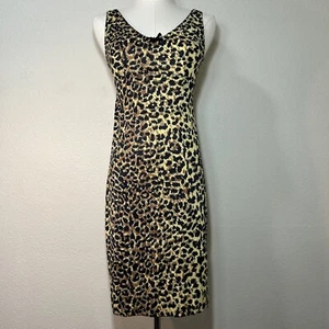 60s/70s Vintage Cheetah Print Slip XS/S - Picture 1 of 7