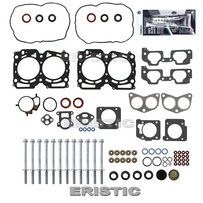 Fits 1999-2005 Subaru Saab 2.5L SOHC EJ25 MLS Cylinder Head Gasket + Bolts Set Foto 1 de 2