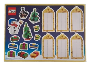 OFFICIAL LEGO CHRISTMAS STICKER SHEET BRAND NEW - Picture 1 of 1