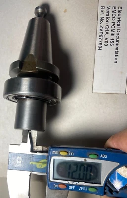 Portabrocas para molino CNC soporte Emco 12 mm. Foto 1 de 4