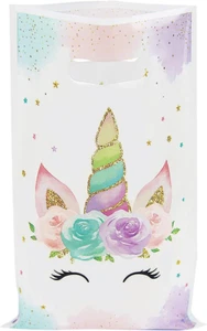 30 PCS Unicorns Goodie Bags Party Favor Bags with Handles for Kids Birthday - Picture 1 of 12
