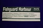 FISHGUARD HARBOUR FIRST GREAT WESTERN CARRIAGE WINDOW LABEL    (11)