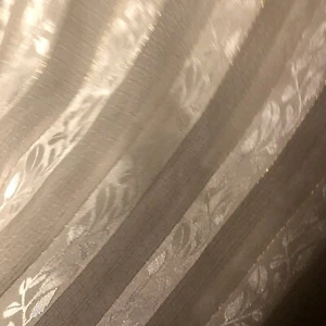 Croscill Sage Satin Stripe Metallic Gold Thread Window Swag Scarf Valance - Picture 1 of 5