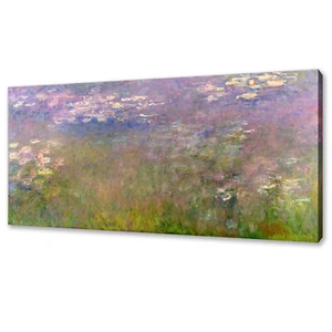 Claude Monet Water Lilies 1915 Reproduction Canvas Print Picture Wall Art - Picture 1 of 7