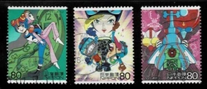 Japan 2005 Science, Technology & Animation Complete Used Set Sc# 2918 a-c - Picture 1 of 1