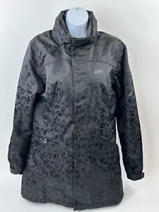 Helly Hansen Helly Tech Hilton Parka Womens Medium Black Hooded Jacket NWT - Picture 1 of 19