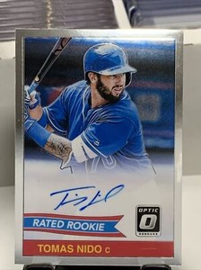 2018 Donruss Optic Rated Rookie Retro 1984 Signatures Tomas Nido RC AUTO Mets