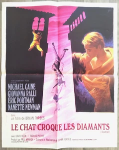 LE CHAT CROQUE LES DIAMANTS/DEADFALL/AFFICHE ORIG. 40X60 CM/MICHAEL CAINE/FORBES - Imagen 1 de 1