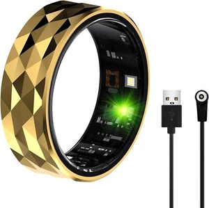 Smart Ring with Calories, Heart Rate,Step Counter, Heart Rate & Blood - BLACK - Picture 1 of 2