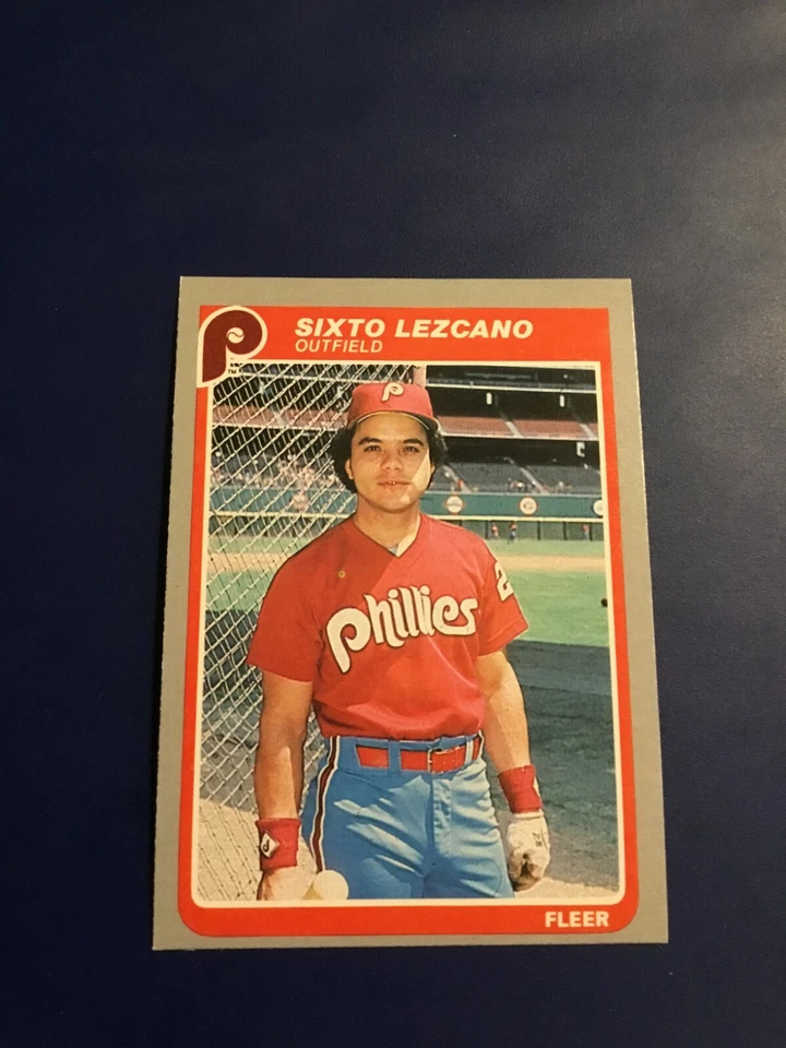 1985 Fleer # 258 SIXTO LEZCANO Philadelphia Phillies Great Baseball Card !  - Image 1 of 2