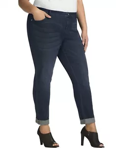 Jean de novio con puño Just My Size 29332 para mujer ¡NUEVO!! - Imagen 1 de 2
