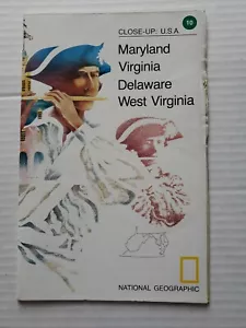 Close-Up USA #10 Maryland Virgina Delaware con mappa Virgina National Geographic '78 - Foto 1 di 3