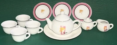 Barbie Mini Juego de Tea Party - Juego de Té de Porcelana Barbie Rosa para Niñas - 11 Piezas. Foto 1 de 4
