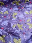 1.5 m X 54” 100% SILK FLORAL EMBROIDERY DUPION  FABRIC ~100% Mulberry Silk~UK920