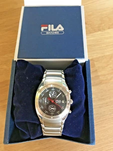 FILA GENTS CHRONOGRAPH WATCH BOXED - EX DISPLAY RRP £140 - Picture 1 of 9